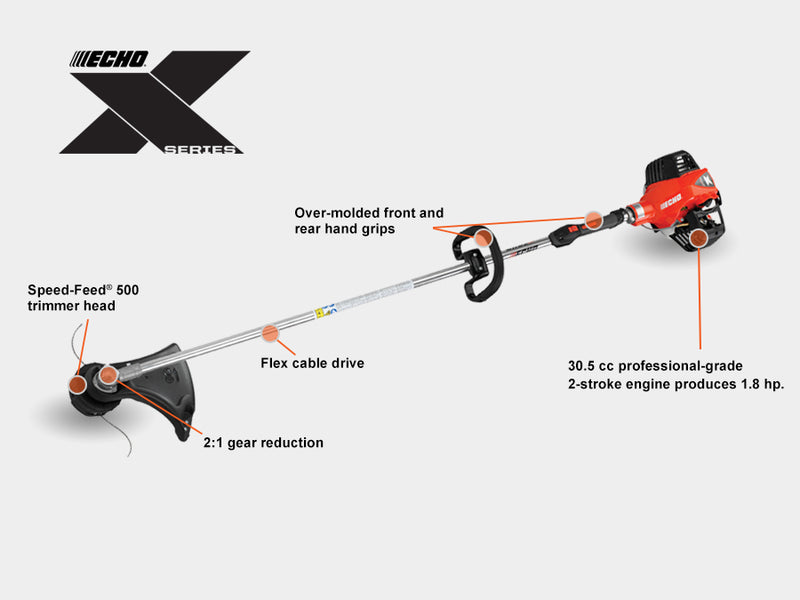 ECHO SRM‑3020T – Straight Shaft String Trimmer | 30.5cc 2‑Stroke Engine